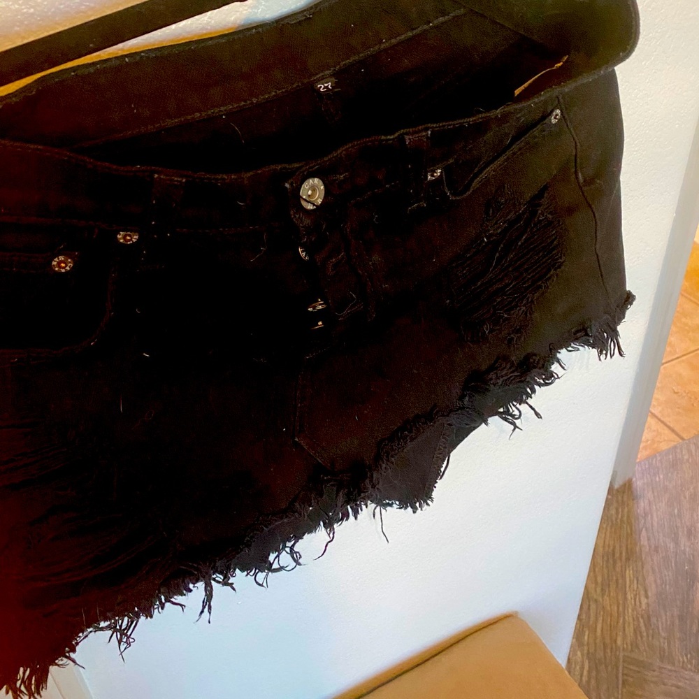 Jean skirt - distressed
